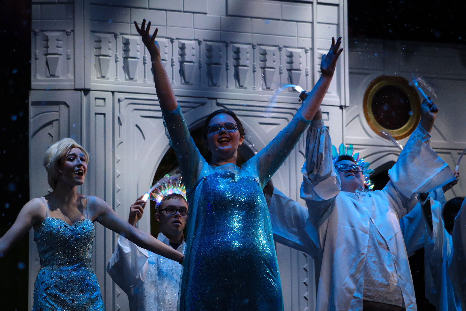 Millard West students performing Frozen the Musical. (Courtesy of Makayla Potter, a journalism student at MWHS)