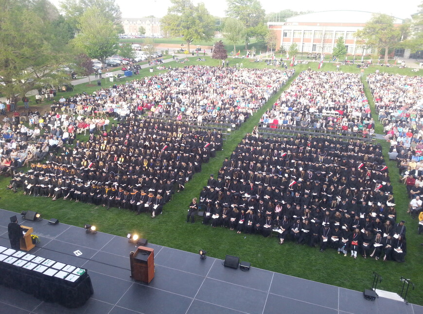 A view of commencement