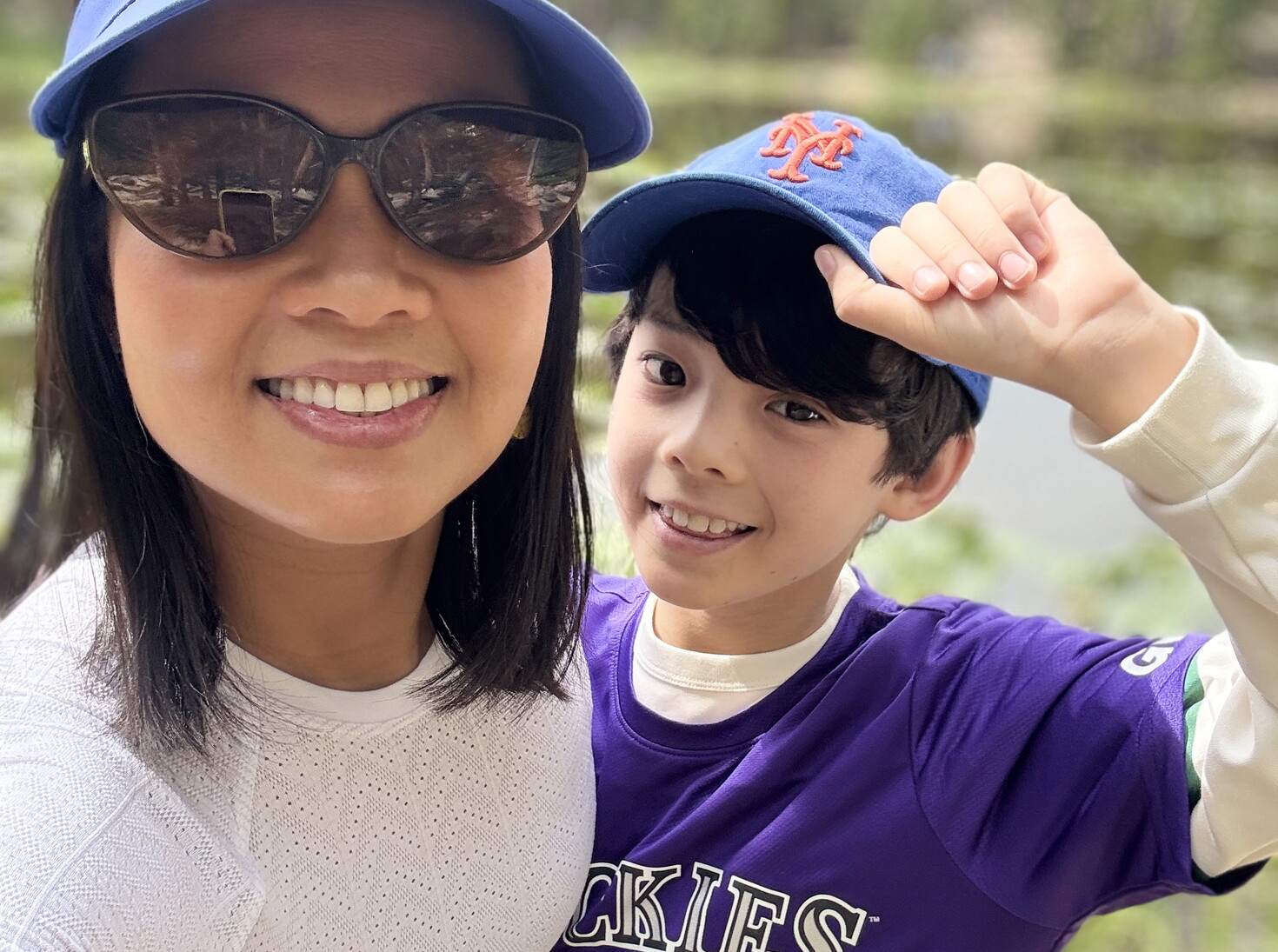 Trang Ho and her 10-year-old son, Caden.