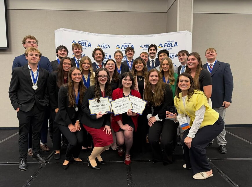 NWU's FBLA chapter at the state leadership conference.