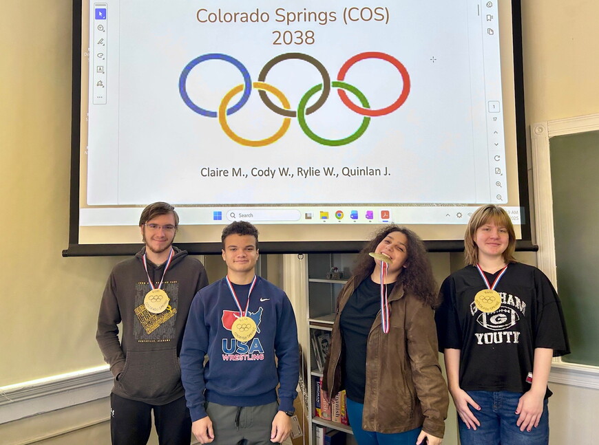 The winning student group from the More Than Sport: The Spectacle of the Olympic Games Archway Seminar.