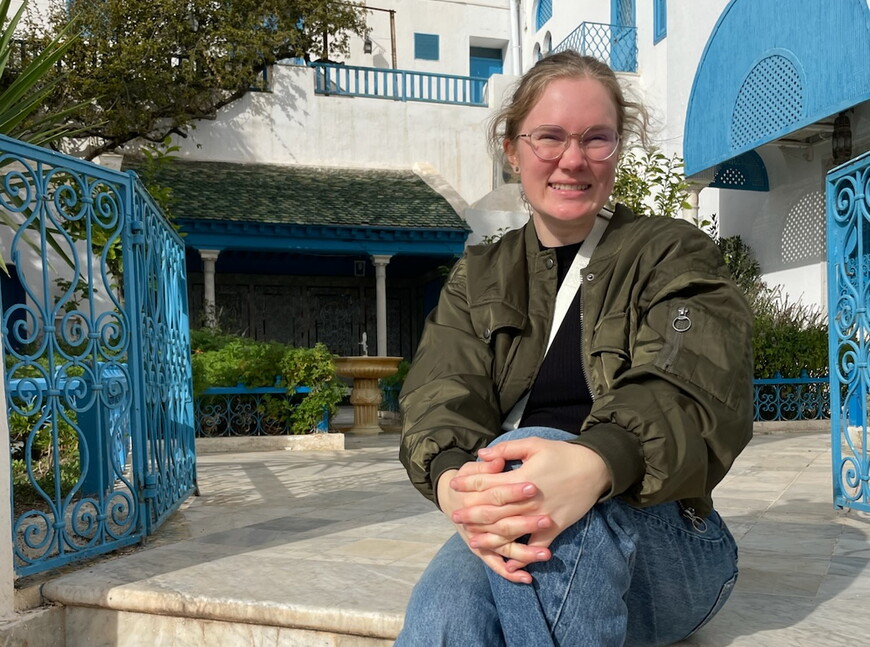 NWU senior McKenna Weber recently completed her third study abroad semester, this on in Tunisia.