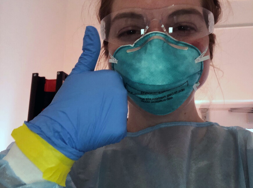 Hannah Fleischer, COVID-19 test sabbre