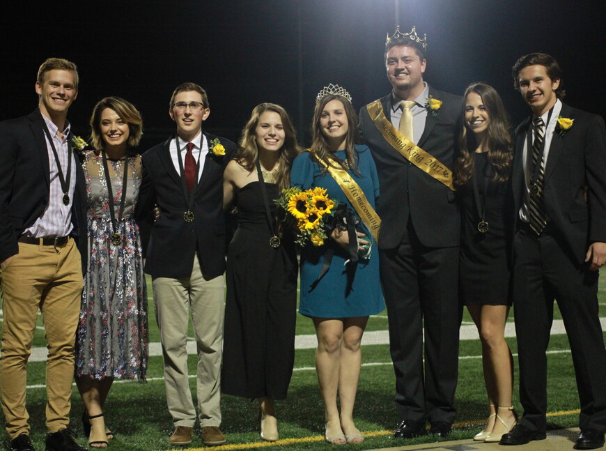 Eight seniors make up the 2017 homecoming court. 