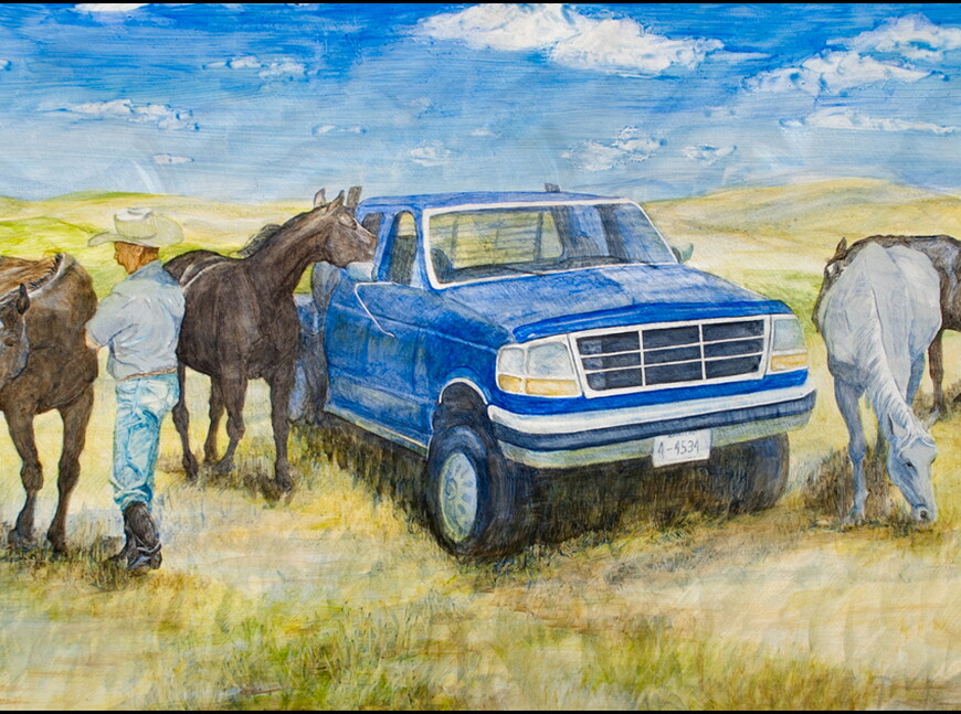 George Checks the Mares