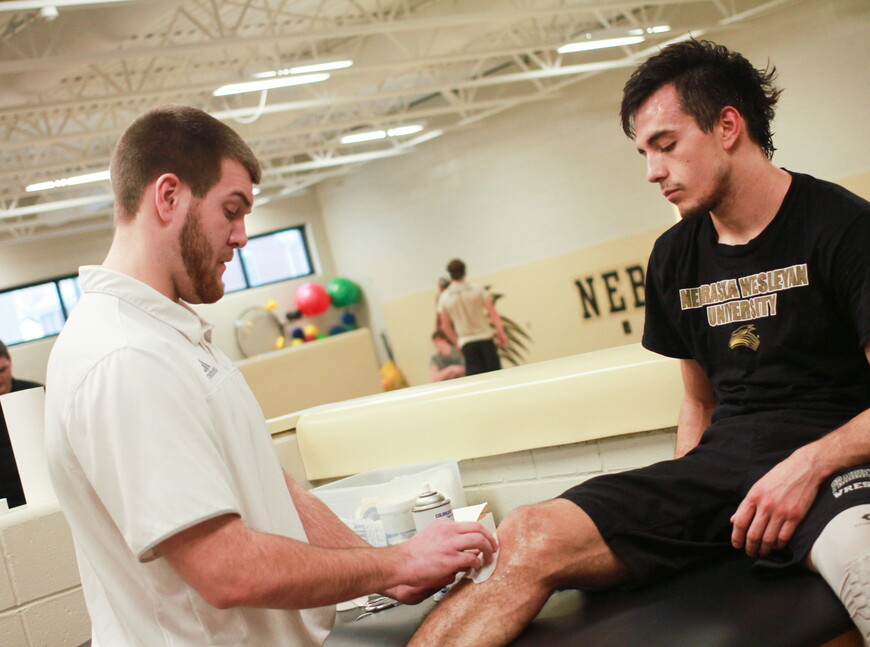 LaMarche works with several NWU athletic teams.