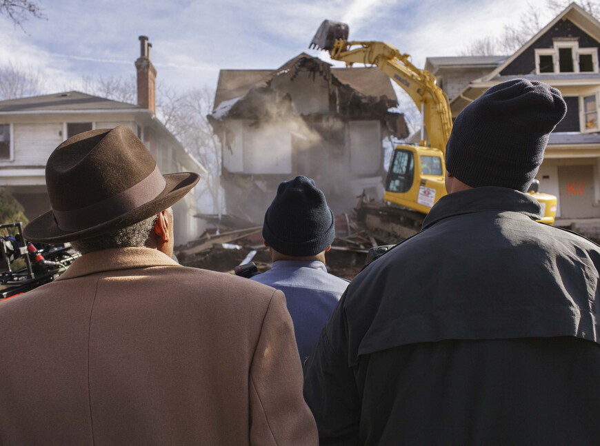First Demolition, Olive Street.