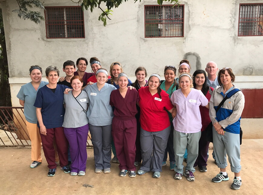 Members of Nebraska Wesleyan's Pre-Health Club traveled to Haiti in March to gain firsthand international healthcare experience. 