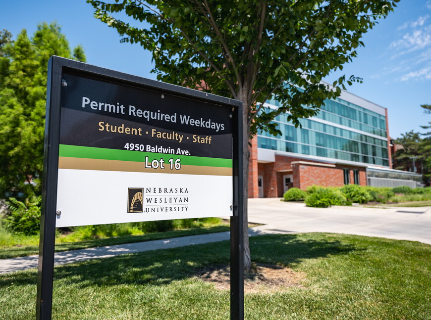 NWU Parking sign