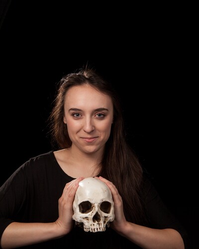 Senior Natalia Spengler plays the lead role of Hamlet.