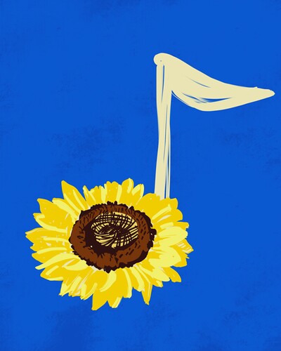 Sunflower note image 