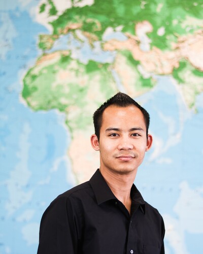 Khu Say, a Nebraska Wesleyan senior, fled a civil war in Burma and eventually resettled in Lincoln, Neb. Through a class project, Khu Say now works with other immigrants of high school-age to help them recognize and explore educational opportunities. Khu Say, NWU senior
