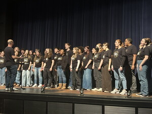 The Nebraska Wesleyan choir performs during NWU's 2026 Martin Luther King Jr. Day celebration.