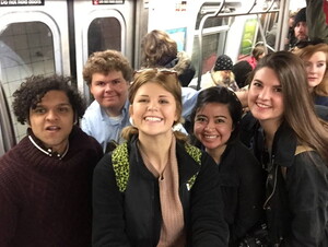 Art Club members take a subway ride to New York City art museums.