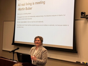 Autumn Edwards delivers NWU’s 2026 Communication in the Modern World Lecture.