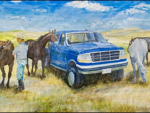 George Checks the Mares