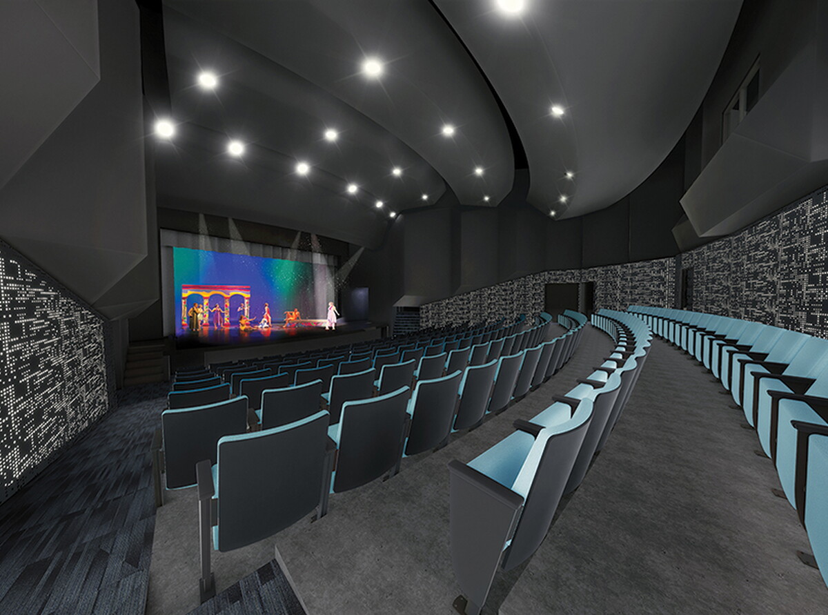 Artist's rendering of McDonal Theatre renovation project.