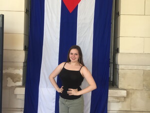 Senior Sarah Dyer enjoyed the connections made between her classroom lessons and Cuban immersions. "I hope to go back and continue my research and gain a new perspective on this extraordinary youth and music culture."