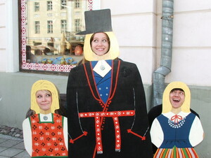 Choir members enjoy some free time and fun in Sweden.