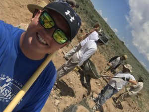 Senior Ty Garner is the youngest person to be accepted to the Earthship Biotecture Academy, an opportunity that took him to New Mexico where he learned to construct homes of readily available natural resources. The experience was part of his capstone proj