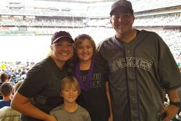 Henry Family at Colorado Rockies baseball game