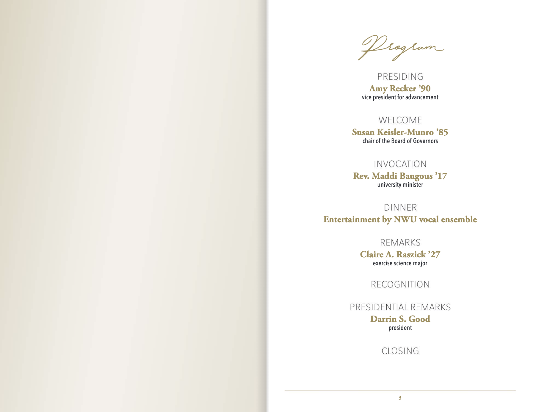 Flipbook screenshot of the Black & Gold program