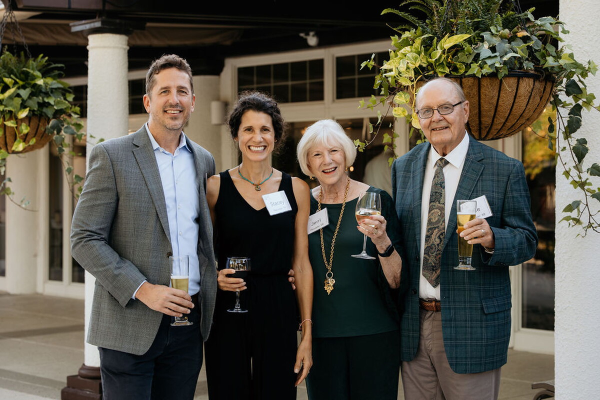 A group of Black and Gold event attendees.
