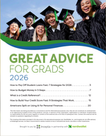 Great Advice for Grads brochure cover design