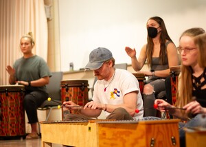 Amy Spears world drumming class 