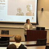 Autumn Edwards delivers NWU’s 2026 Communication in the Modern World Lecture.