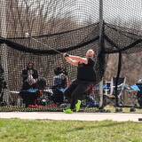 Colin Wojtkiewicz competing in the hammer throw.
