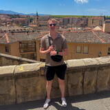 Tate Crawford poses while studying abroad in Spain.
