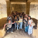 NWU students exploring ancient ruins in Egypt.