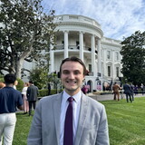 Kellen McLaughlin ('24) interned at the White House this spring on the infrastructure implementation team. 