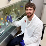 NWU's Kaiden Aaronson is working at the University of Nebraska Medical Center this summer.