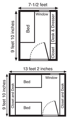 Room map of Centennial Hall