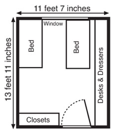 Room map of Plainsman Hall